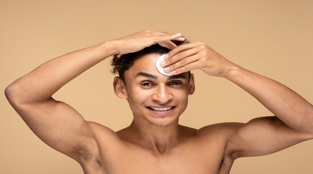 Image by <a href="https://www.freepik.com/free-photo/portrait-man-wiping-his-face-with-make-up-pad_21075023.htm#query=men%20skincare%20red%20face&position=4&from_view=search&track=sph">Freepik</a>