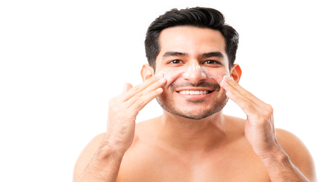 <a href="https://www.freepik.com/free-photo/smiling-young-man-applying-anti-aging-cream-cheeks-while-making-eye-contact-against-white-background_29243074.htm#query=men%20skincare&position=3&from_view=search&track=sph">Image by tonodiaz</a> on Freepik